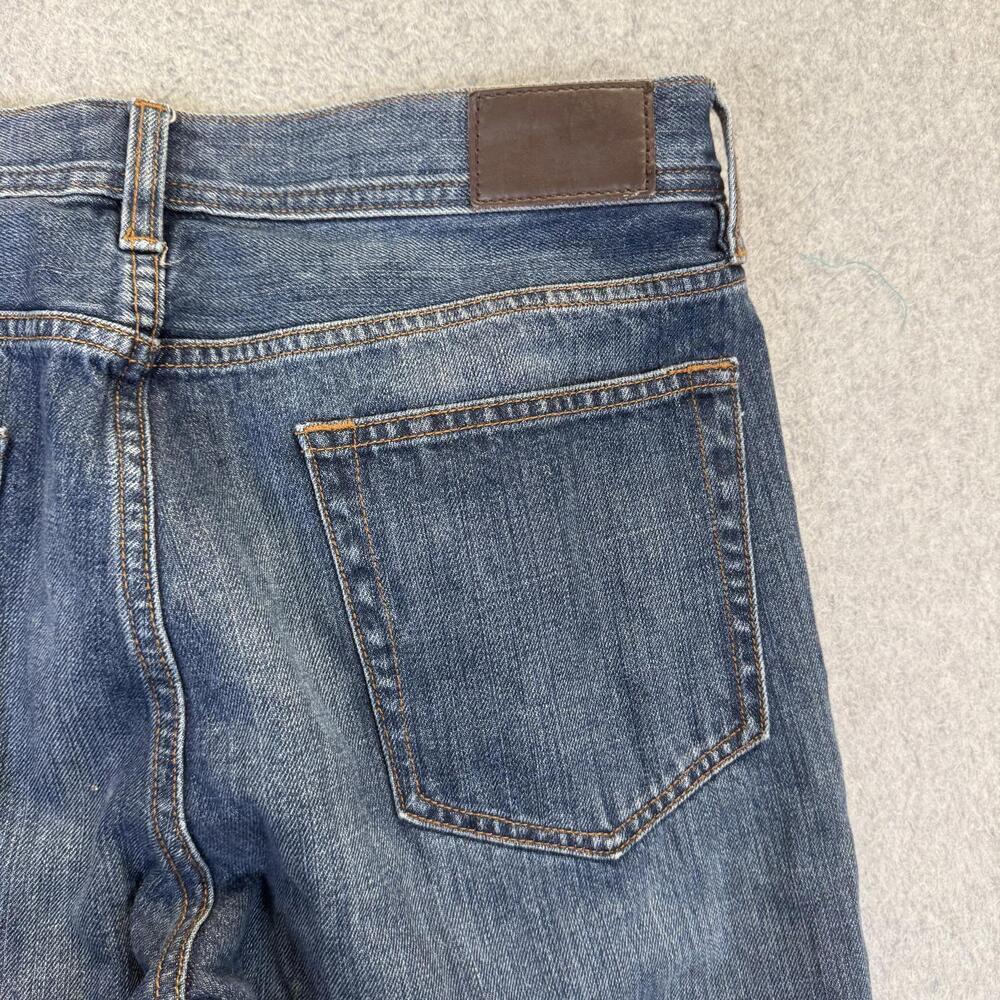J. Crew The Sutton Men's Size 29x32 Medium Wash Blue Cotton Ankle Jeans - Picture 8 of 9